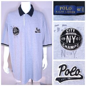 POLO RALPH LAUREN 4XLT 1967 NY City Champs Basketball PATCH XXXL 4XL BIG & TALL